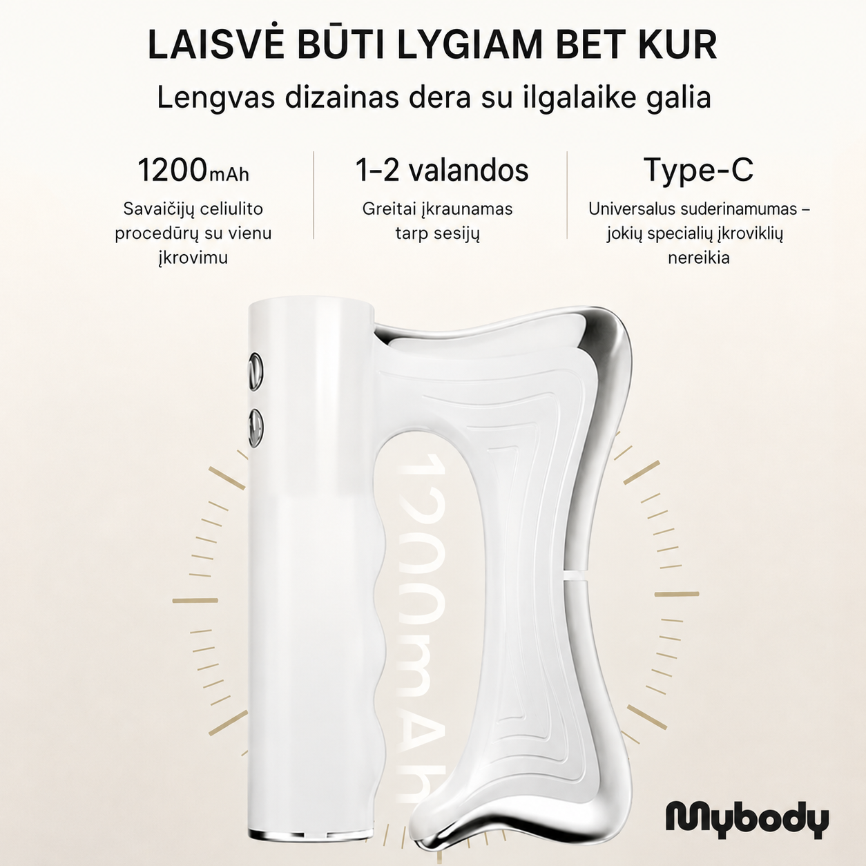 Mybody™ 4-viename elektrinis viso kūno masažuoklis